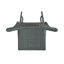 Ensemble de 2 tabourets de bar 29 po en rotin PE sans accoudoirs, gris-751037823