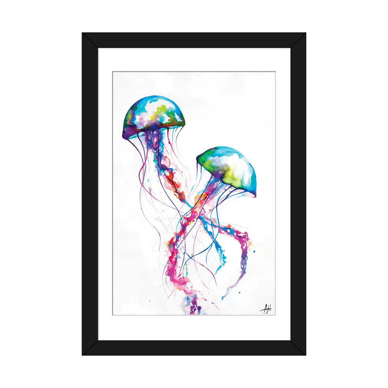 "par Marc Allante, impression sur toile, H 32 po x l 24 po x P 1 po, Papier d'art encadré noir, Blanc