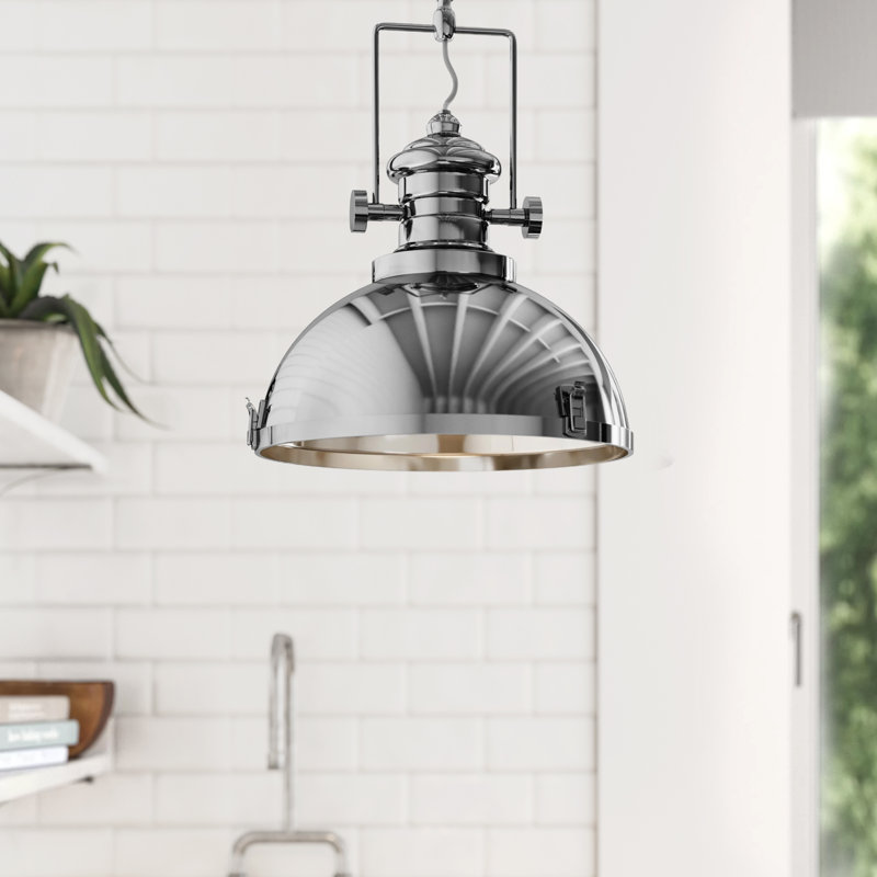 Harpenden 1 - Light Dome Pendant, Chrome