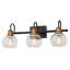 3 - Light Dimmable Brass Armed Sconce