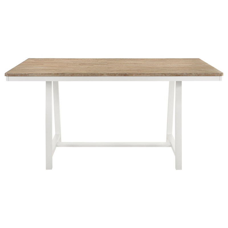 Table de salle à manger rectangulaire à hauteur de comptoir 71 pouces Modern l'attrait - brun Hollis