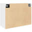 Hanging Glass Cabinet Lyon Concrete Grey 80x31x60 cm
