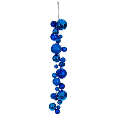 Vickerman 6' Blue Ball Branch Garland.