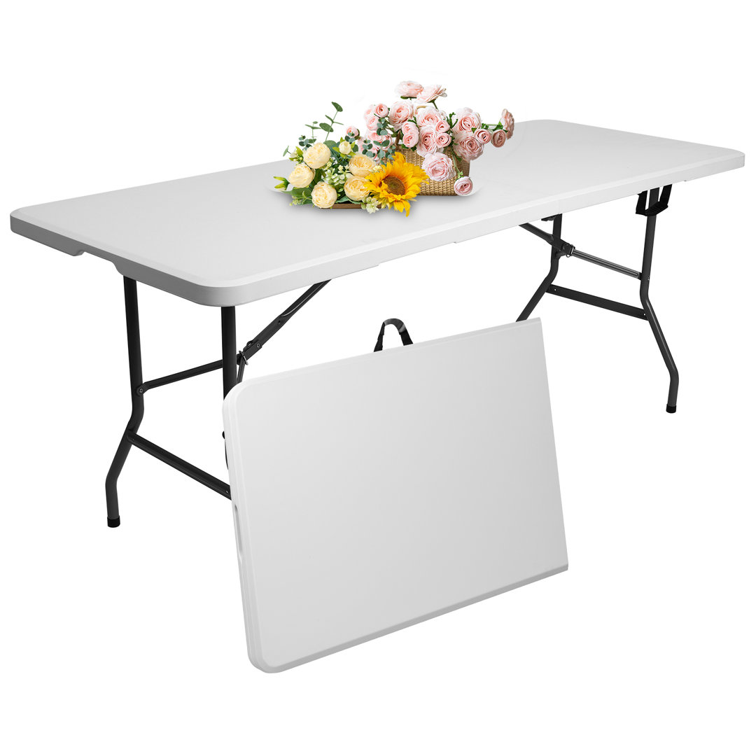 6ft Folding Table, Picnic Table, Portable Folding Table for Outdoors Camping, Picnics, Parties & Indoor Events, White FWTL DEAL
