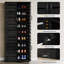 70,8 po de hauteur armoire à chaussures noir