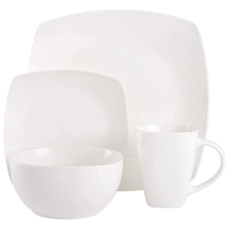 Ensemble 16 pièces de vaisselle Gibson Soho, Blanc