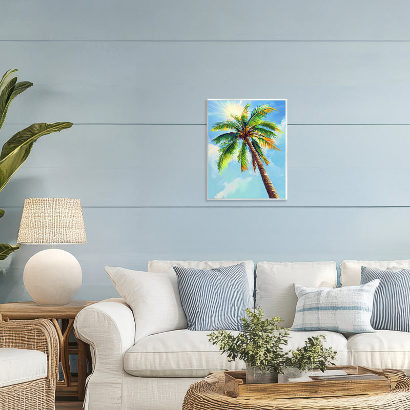 Sunlight Through Palms Wall Plaque, design by LSR Design Studio