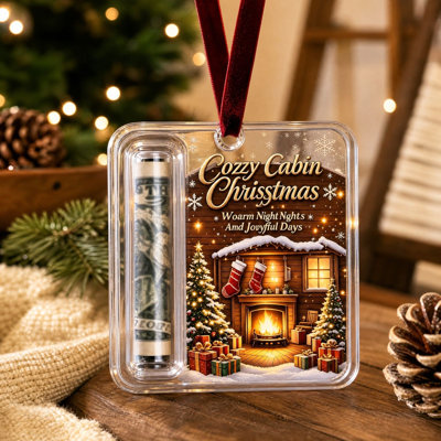 Christmas Money Ornaments Cash Gift Hanging Ornament Festive Money Card Keepsake Decor for Christmas Tree Holiday Gift Giving Christmas Decor Gifts
