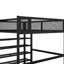 Lit mezzanine en métal avec options de rangement fonctionnelles pour plus de commodité - 4 structures stables et faciles d'accès sur 4 tablettes offrant un espace de couchage confortable-1367163906-1367163917
