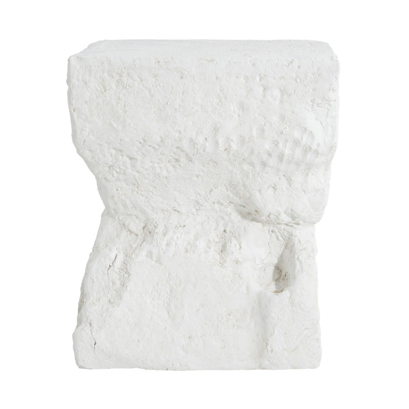 Cleo Outdoor Paito Modern Minimalist MGO Side Table, White