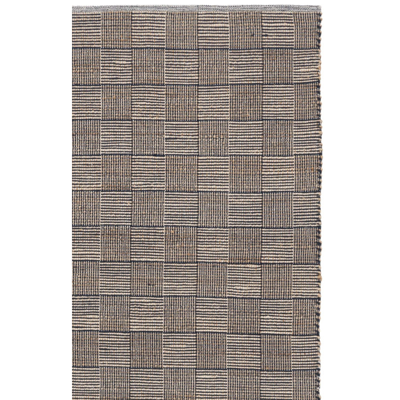 Tapis géométrique tissé à plat Organica 451, Tapis de couloir 2 pi 3 po x 8 pi 0 po