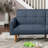 Transitional Sofa Couch, Convertible Bed, 2Pc Upholstered Sofa