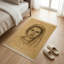 Tapis portrait taupe sépia