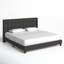  Grand lit tapissier à oreilles Kraatz, sans sommier tapissier, structure de lit plateforme en tissu touffeté-2001113576-2001113582