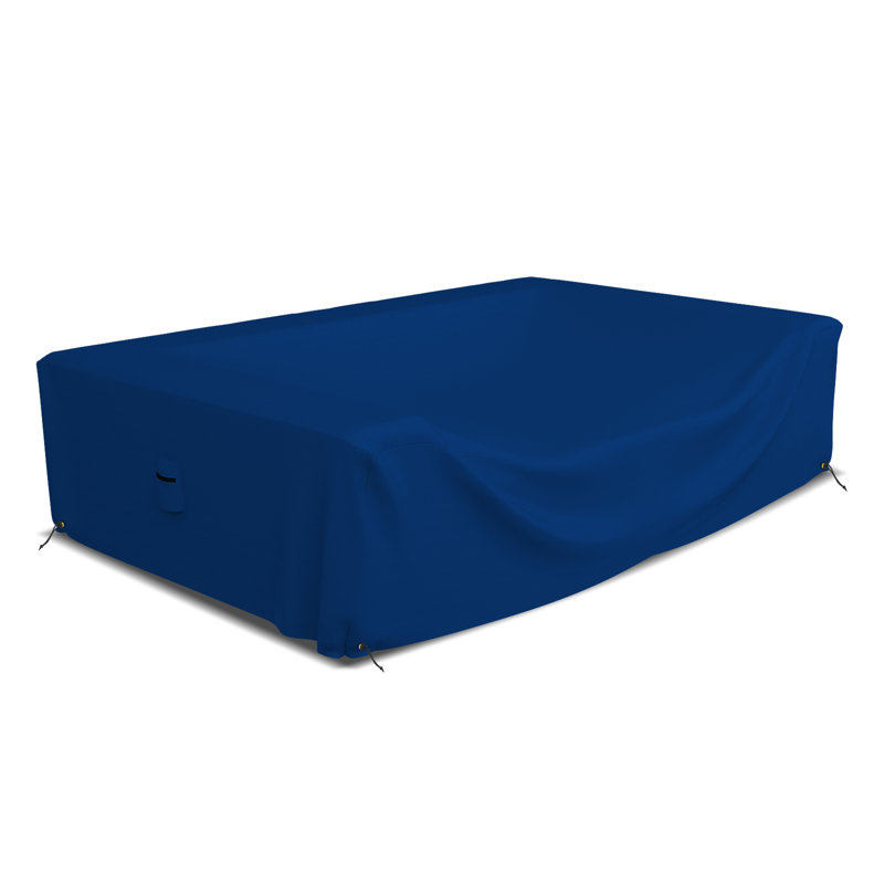 Kimmons Heavy-Duty Outdoor Waterproof Sectional Sofa Cover, Patio Durable Lawn Patio Furniture Couch Cover, Blue