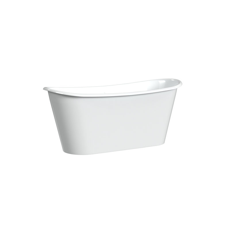 Spencer 68'' L Soaking Bathtub, White Interior with Custom Exterior
