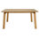 Princeton Indoor Walnut and Wood Dining Table