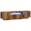 Metro Lane TV Cabinet With LED Lights Smoked Oak 160X35x40 Cm-1667658449