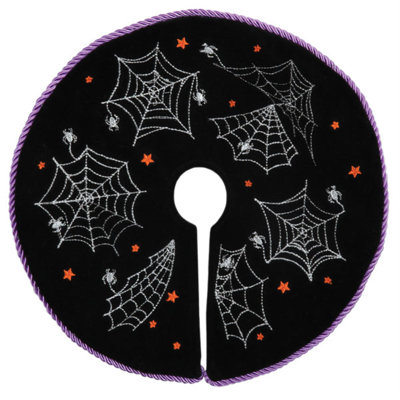 Old World Christmas Mini Halloween Spider Tree Skirt, 12" Diameter