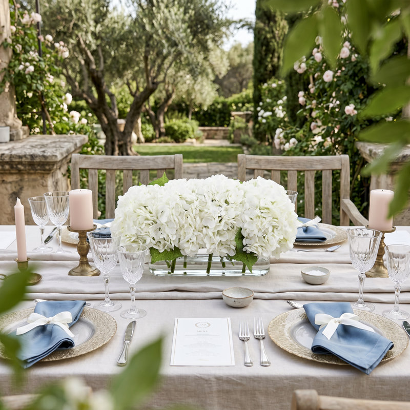 Floral Centerpiece with Real-Touch Hydrangeas