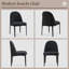Ensemble de salle à manger 3 pièces rond en faux marbre avec base fluo-296107699-296107698-296107703