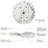 Round LED Garage Canopy Light With Motion Sensor 45W 5000K 120-277V Dimmable White Housing Fixture