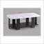 Ensemble de 3 tables basses modernes en faux marbre gris, fabrication robuste et amp; Assemblage facile pour le salon