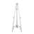 Opalo Metal Tall Adjustable Scroll Black Display Easel with Gold Accents