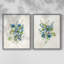«Bouquet of Blue I», reproduction encadrée de qualité supérieure - prête à être accrochée - aucun clou requis - aucun clou requis-1465701747-1465701745