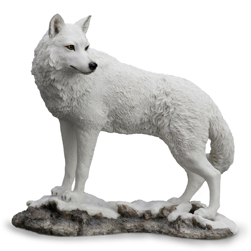 Figurine en polyester blanc 9,45
