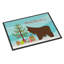 Poitou poiteuin donkey noël 27 po x 18 po tapis de porte extérieur antidérapant-38380089