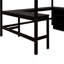 Lit mezzanine pleine grandeur avec tablettes en bois massif pour une chambre à coucher et un bureau pratiques. Cadre en pin. Maximisez le confort de votre chambre à coucher