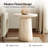 Watterson Andrea Modern Concrete Top End Table-459329409