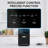 12.2 in. Portable Countertop Ice Maker Stainless Steel Crescent Ice Machine with Self Cleaning, Fast Ice Production, 88 LBS Daily Ice Output and 15 LBS Storage Bin