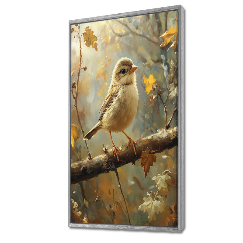 Haines - Animaux, art mural, salon, H 60 po x l 28 po, Impression encadrée flottante, Argent argent