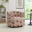 Fauteuil demi-tonneau pivotant rembourré Bryonie