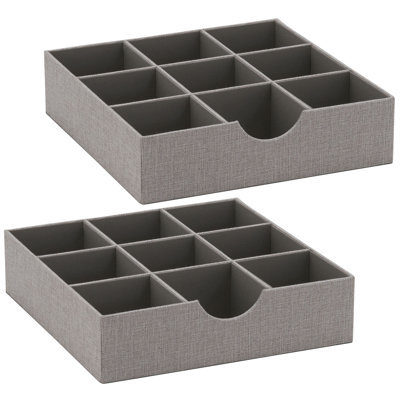 Kinney 3" H x 12" W x 12" D Drawer Organizer