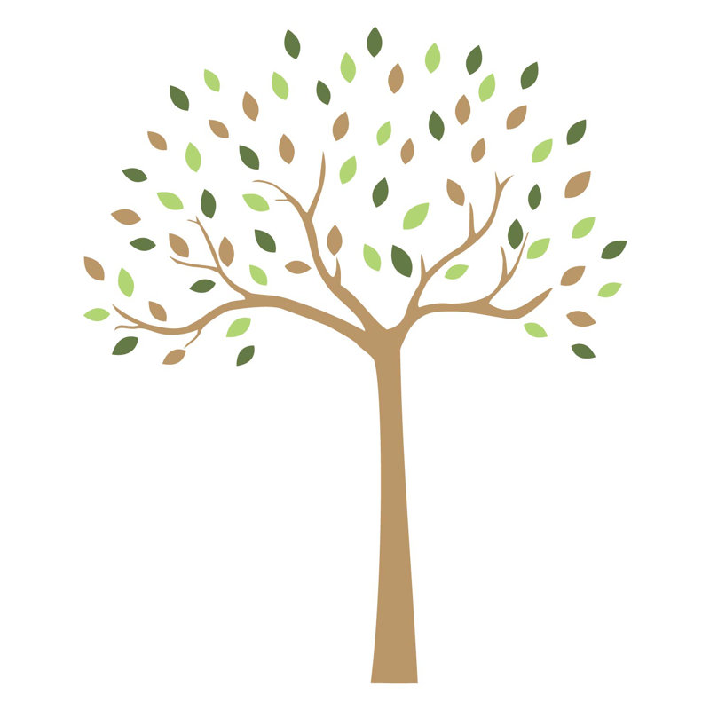 Plants & Flowers Wall Decal, 98cm H x 130cm W
