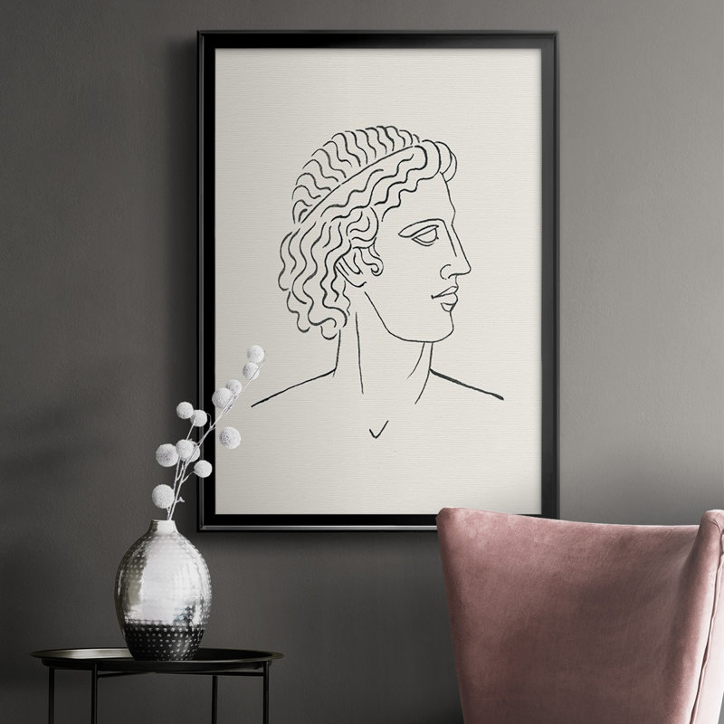 Greek Busts I " Greek Busts I ", Black, 30.5" H x 22.5" W x 1"D