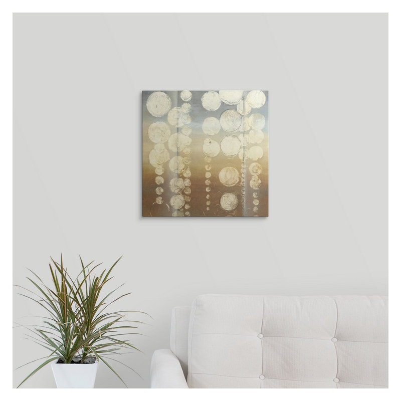 'Rain II' Jennifer Goldberger Painting Print, 35" H x 35" W x 1.5" D, Canvas