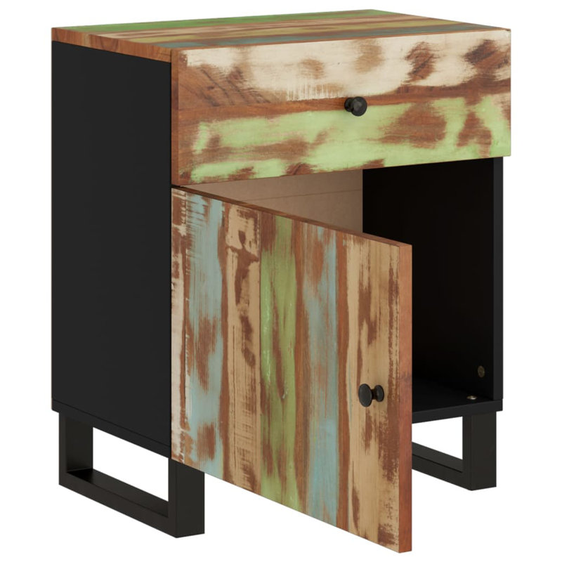 Cular 50cm W Metal Bedside Table