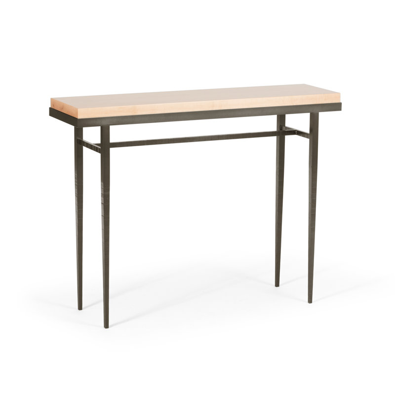 Wick Console Table, Natural Iron, 32" H x 42" W x 11.5" D, Natural
