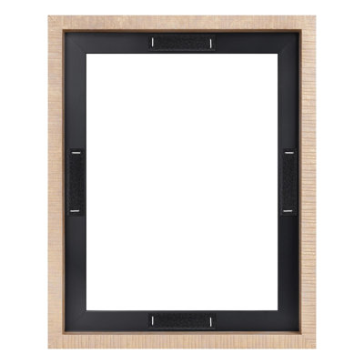 Canvas Floating Picture Frame Distressed Finish Natural