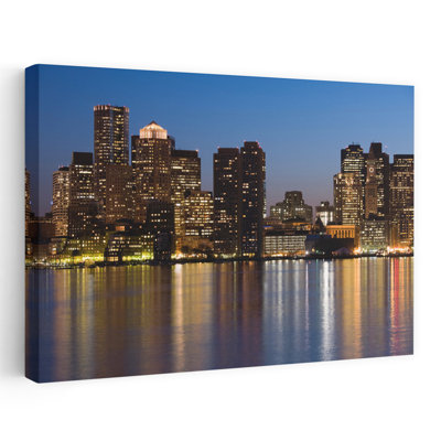 Bâtiments au bord de l'eau, Boston, Massachusetts, États-Unis, art contemporain contemporain