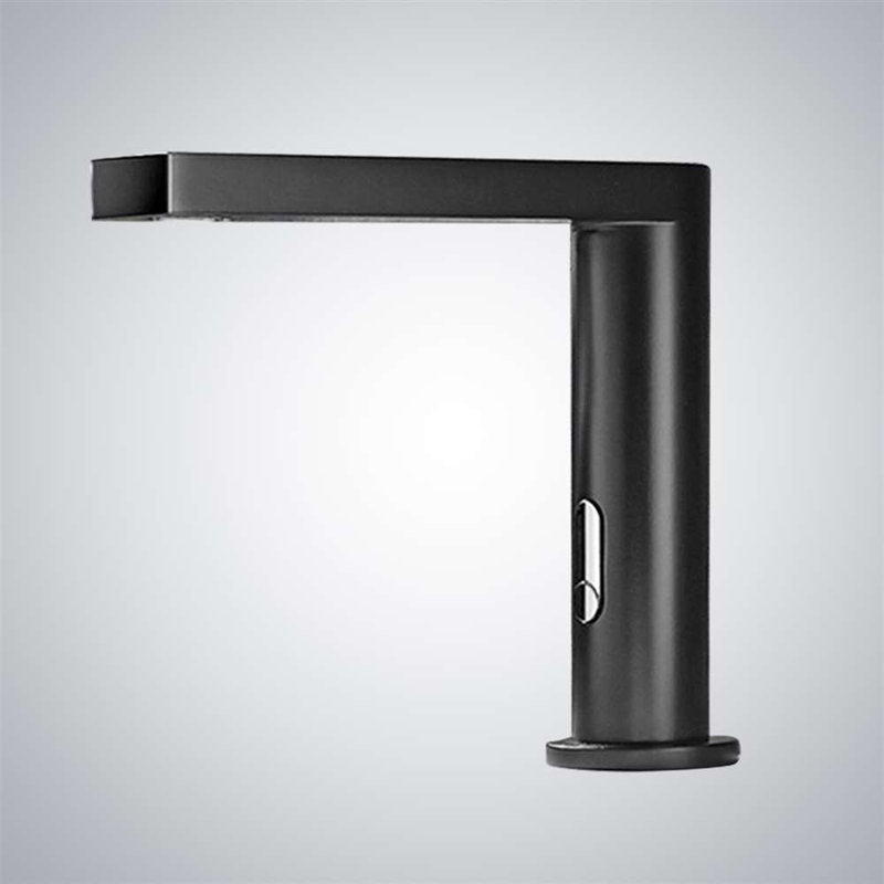 Fontana Munich Deck Mounted Black Automatic Touchless Infrared Hot and Cold Sensor Faucet