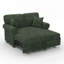 Canapé-lit en chenille avec coussin amovible-1171106373
