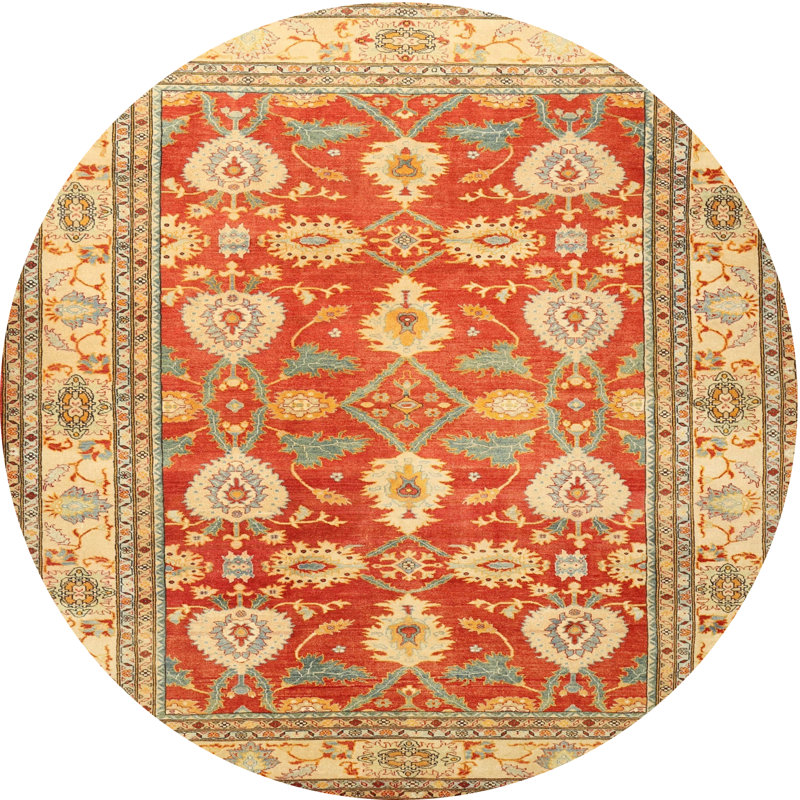 Oriental Indoor Rug, Round 5'