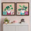 «Growing Happy I», ensemble de 2 peintures sur toile encadrées-1361399092-1361399093