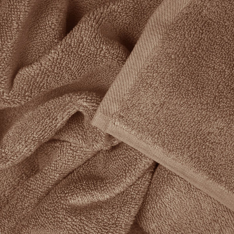 Luxury Egyptian-Quality Cotton Hand Towel Set, Brown