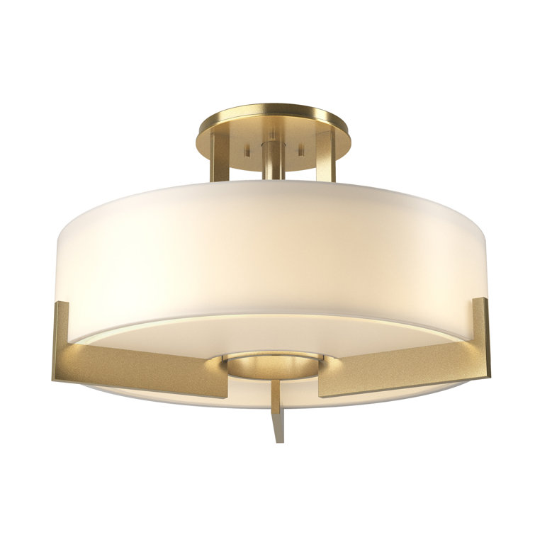 Axis 3 - Light Simple Drum Semi Flush Mount